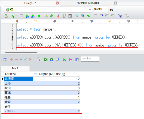 【Oracle】COUNT関数で列を指定するとNULLが集計されない話 | SIerな備忘録